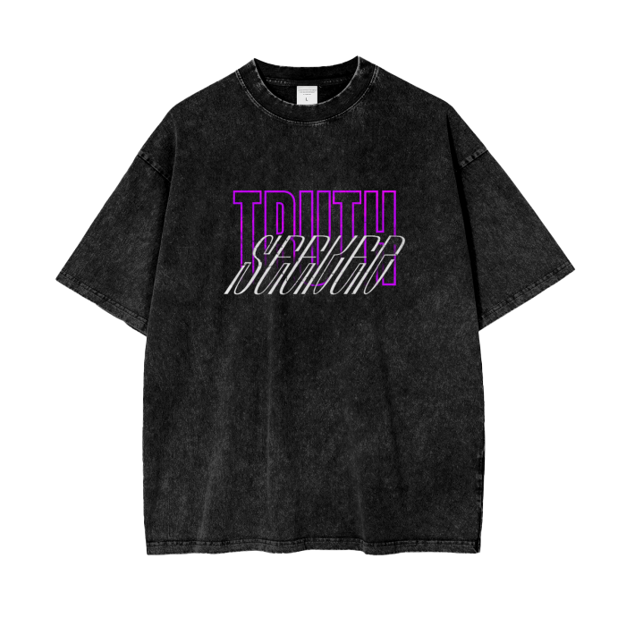 Oversized Tee "Truth Seeker" Purple