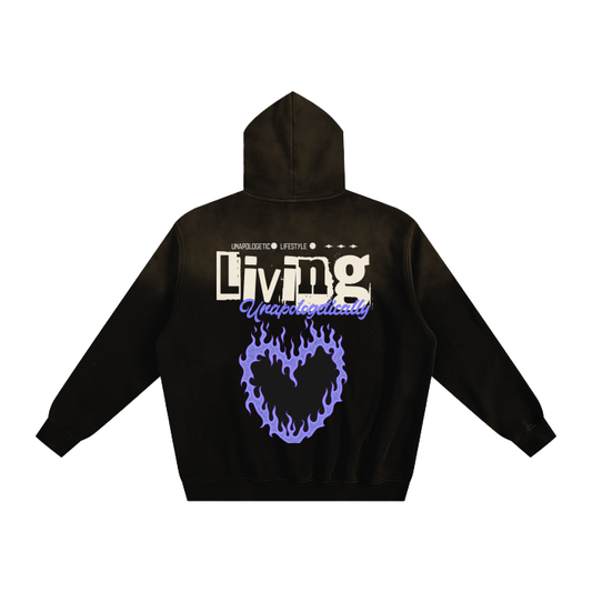 Sunfade Fleeced Hoodie "Unapologetic Lifestyle"