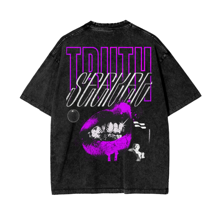 Oversized Tee "Truth Seeker" Purple