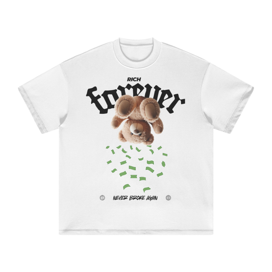 Heavyweight Earth Tone Tee "Rich Forever"